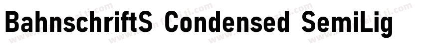 BahnschriftS Condensed SemiLight字体转换